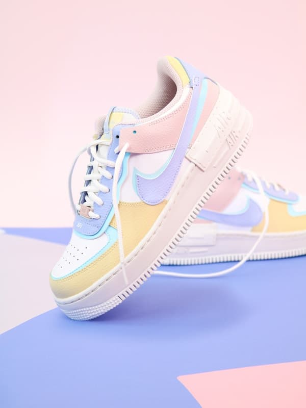 BASKETS BLANCHES CUIR - 1