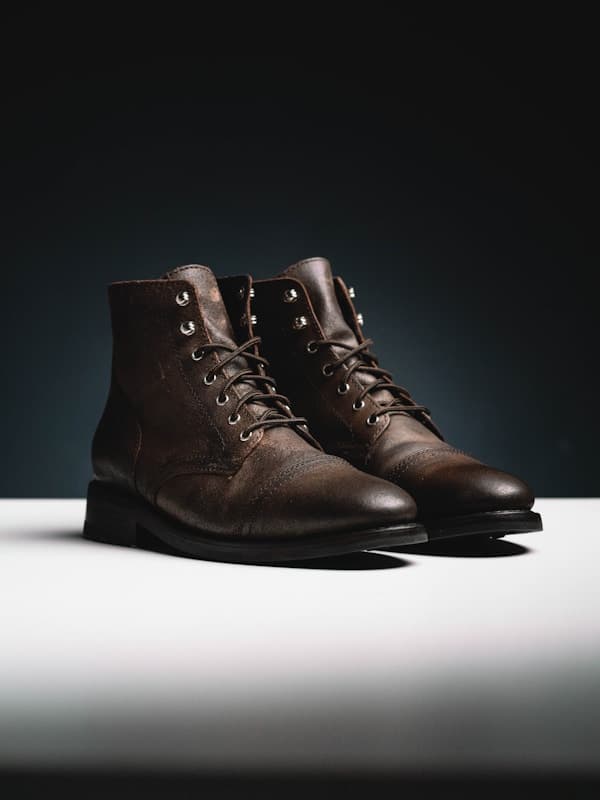 BOTTES HAUTES CUIR NOIR - 1